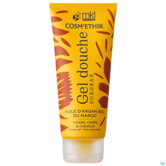 Cosm'ethik gel douche huile argan bio maroc 200ml