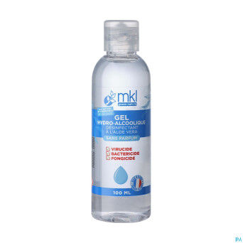Mkl gel hydroalcoolique s/parfum fl 100ml