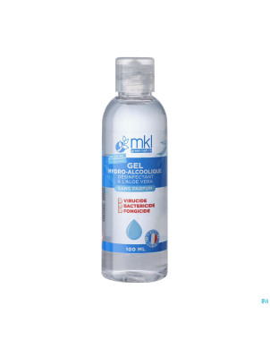 Mkl gel hydroalcoolique s/parfum fl 100ml