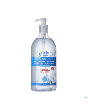 Mkl gel hydroalcoolique s/parfum fl pompe 1l