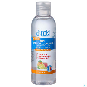 Mkl gel hydroalcoolique agrumes fl 100ml