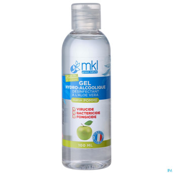 Mkl gel hydroalcoolique pomme fl 100ml