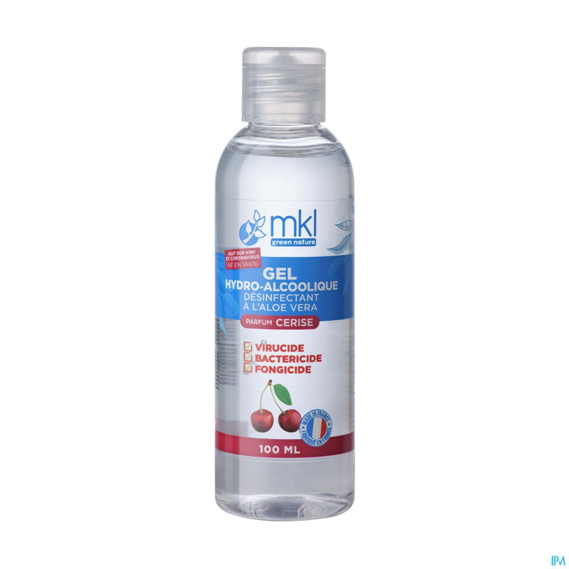 Mkl gel hydroalcoolique cerise fl 100ml