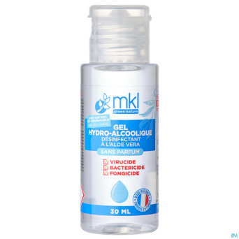 Mkl gel hydroalcoolique s/parfum fl 30ml