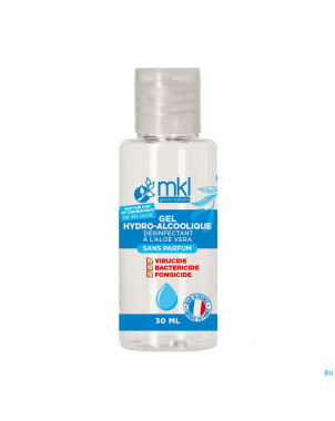 Mkl gel hydroalcoolique s/parfum fl 30ml