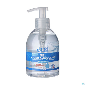 Mkl gel hydroalcoolique s/parfum fl pompe 300ml