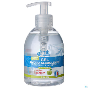 Mkl gel hydroalcoolique pomme fl pompe 300ml