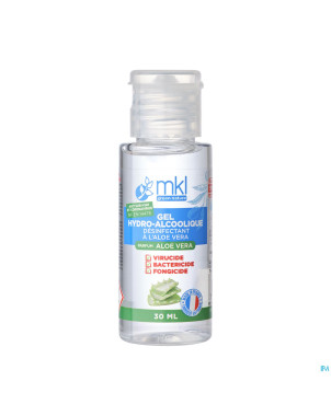 Mkl gel hydroalcoolique aloe vera fl 30ml