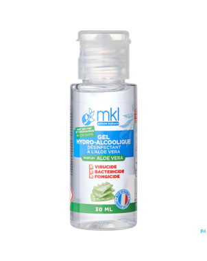 Mkl gel hydroalcoolique aloe vera fl 30ml