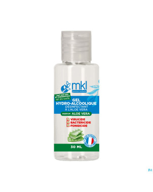 Mkl gel hydroalcoolique aloe vera fl 30ml