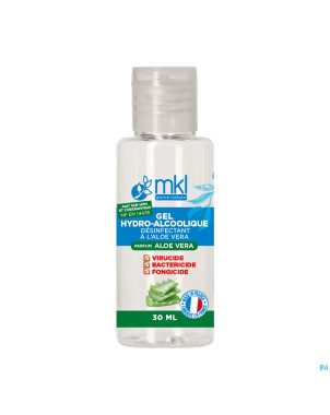 Mkl gel hydroalcoolique aloe vera fl 30ml