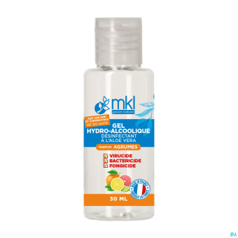 Mkl gel hydroalcoolique agrumes fl 30ml