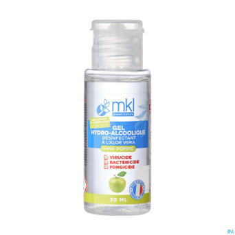 Mkl gel hydroalcoolique pomme fl 30ml