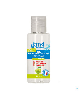 Mkl gel hydroalcoolique pomme fl 30ml
