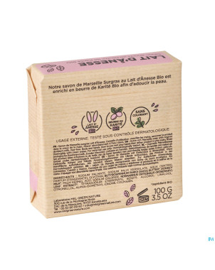 Mkl savon marseille surgras lait anesse 100g