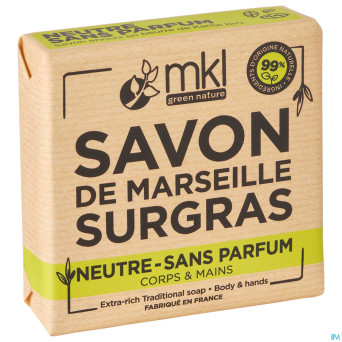 Mkl savon marseille surgras neutre 100g