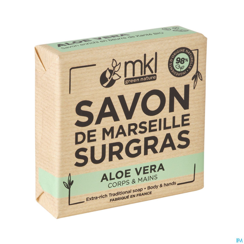Mkl savon marseille surgras aloe vera 100g