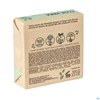 Mkl savon marseille surgras aloe vera 100g