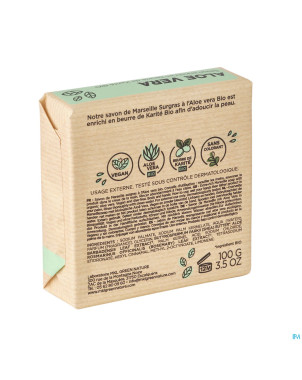 Mkl savon marseille surgras aloe vera 100g
