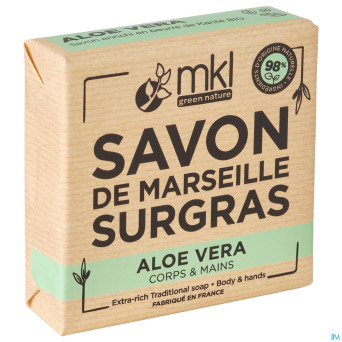 Mkl savon marseille surgras aloe vera 100g