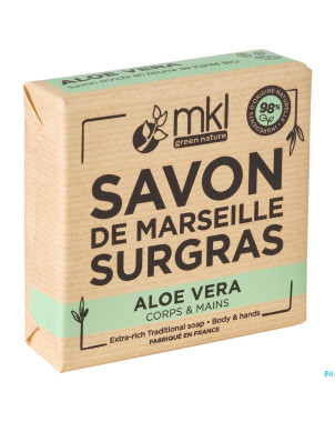Mkl savon marseille surgras aloe vera 100g