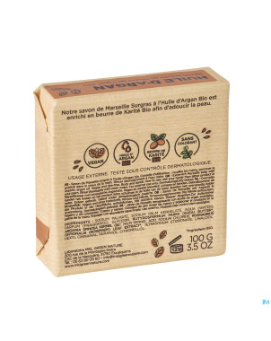 Mkl savon marseille surgras huile argan 100g