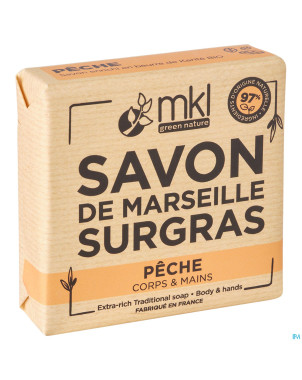Mkl savon marseille surgras peche 100g