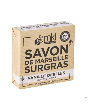 Mkl savon marseille surgras vanille iles 100g