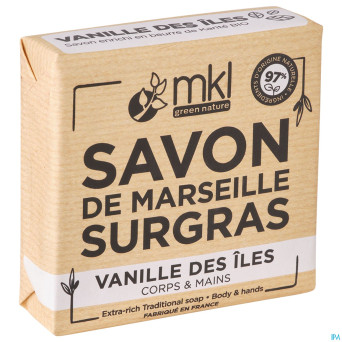 Mkl savon marseille surgras vanille iles 100g