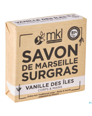 Mkl savon marseille surgras vanille iles 100g