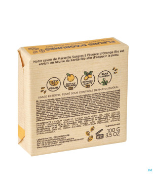 Mkl savon marseille surgras fleurs agrumes 100g