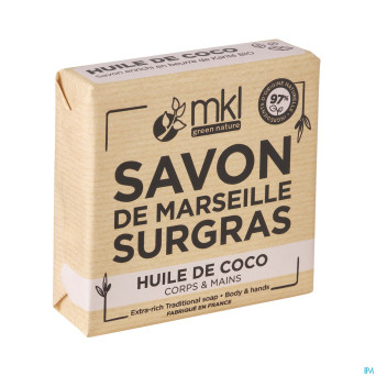 Mkl savon marseille surgras huile coco 100g
