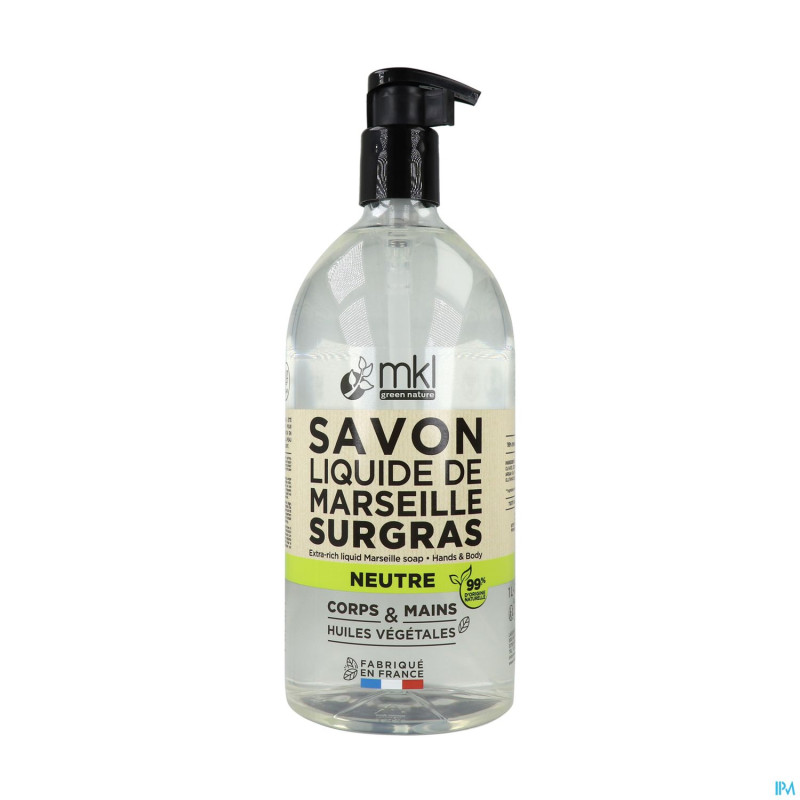 Mkl savon liquide marseille surgras neutre fl 1l