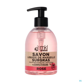 Mkl savon liquide marseille surgras rose fl 300ml