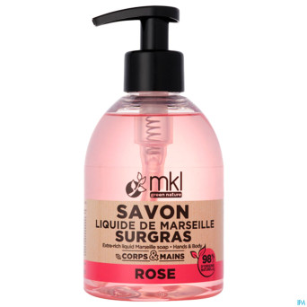 Mkl savon liquide marseille surgras rose fl 300ml