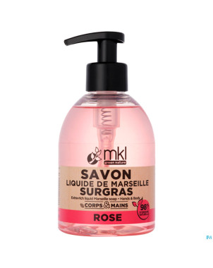 Mkl savon liquide marseille surgras rose fl 300ml