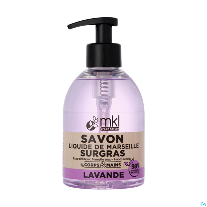 Mkl savon liquide marseille surgras lavande  300ml