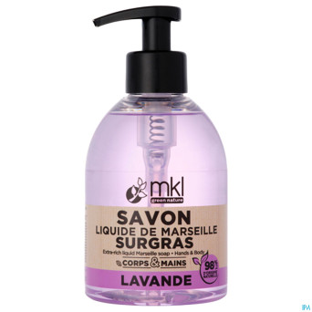 Mkl savon liquide marseille surgras lavande  300ml