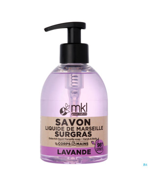 Mkl savon liquide marseille surgras lavande  300ml