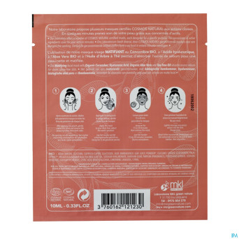 Mkl masque visage matifiant cosmos nat. sach 10ml