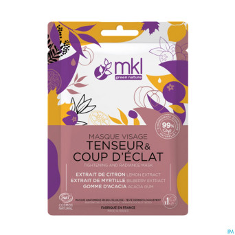 Mkl masque visage tenseur coup eclat cosm.sach10ml