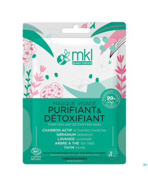Mkl masque visage purifiant detox cosmos sach 10ml