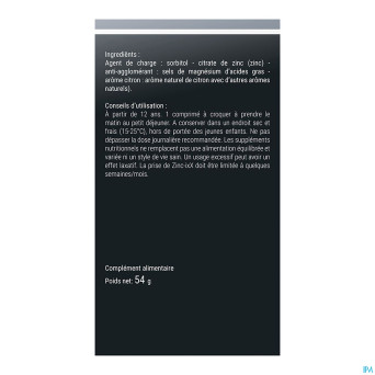 Zinc-ixx comp 120 nf