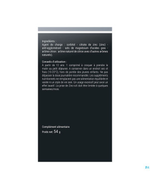 Zinc-ixx comp 120 nf