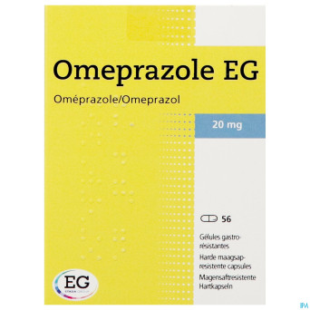 Omeprazole eg 20mg orifarm gastroresist caps 56