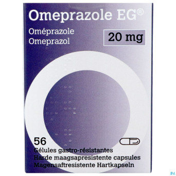 Omeprazole eg 20mg orifarm gastroresist caps 56