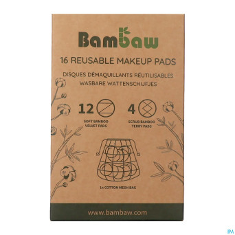 Bambaw lingettes demaquillantes lavables 16