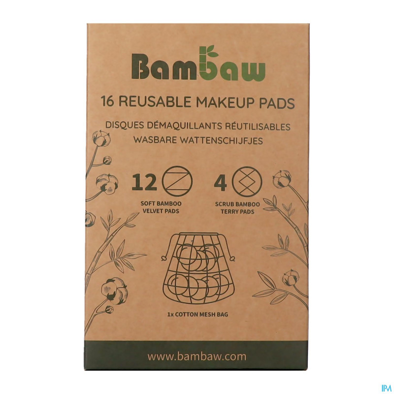 Bambaw lingettes demaquillantes lavables 16