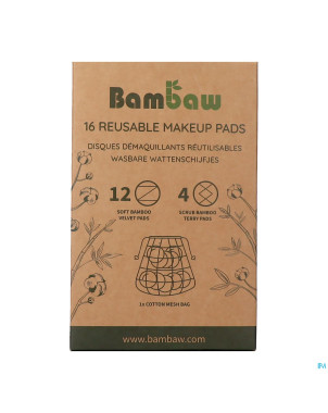 Bambaw lingettes demaquillantes lavables 16