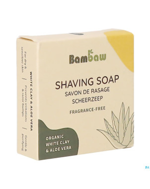 Bambaw savon rasage s/parfum 70g